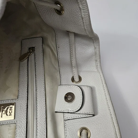 MCM White Leather Bag - Picture 14 of 16